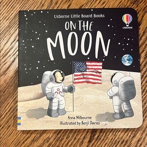Usborne On the Moon Little Board Book- excellent condition